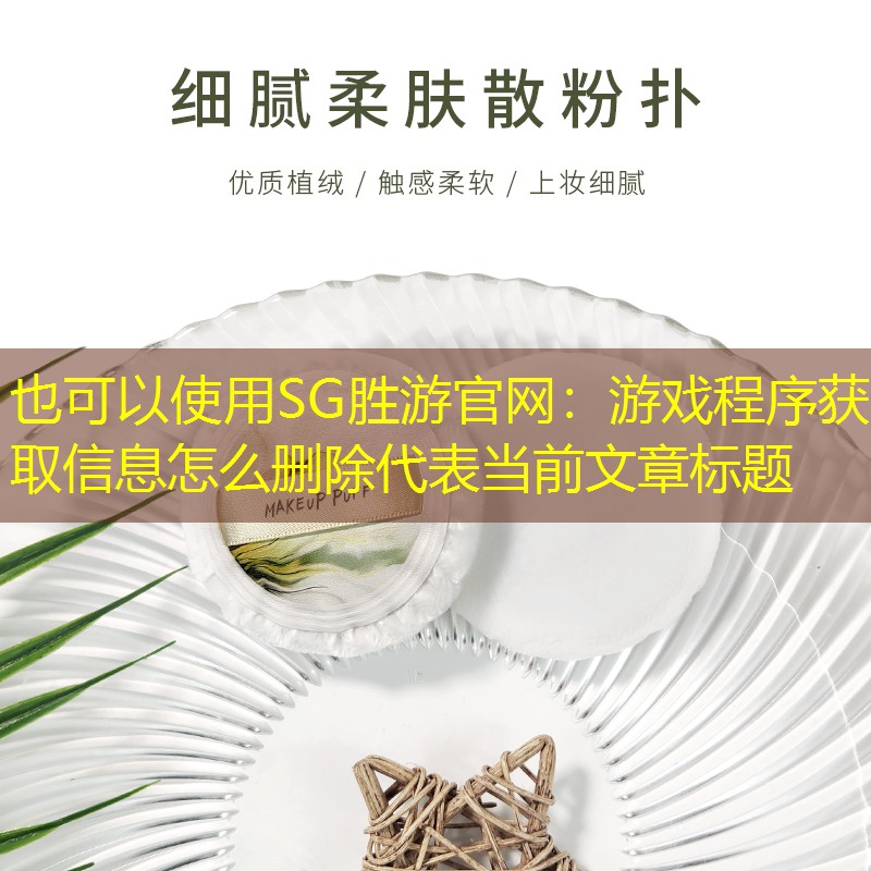 游戏程序获取信息怎么删除